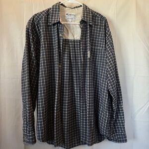 Columbia Men's Blue Plaid Casual Shirt